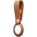 Husa Apple AirTag Leather Loop Saddle Brown Husa Apple AirTag Leather Loop Saddle Brown