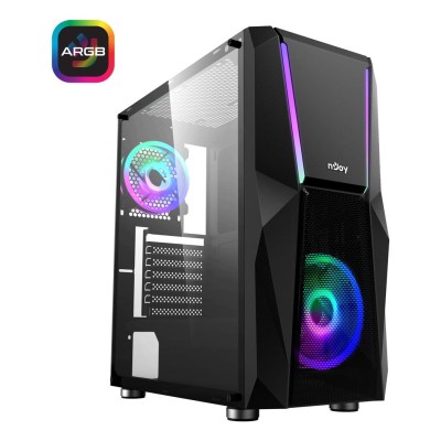 CASE MIDITOWER ATX W/O PSU/FORT CSMD-E000UFO-BL01B NJOY
