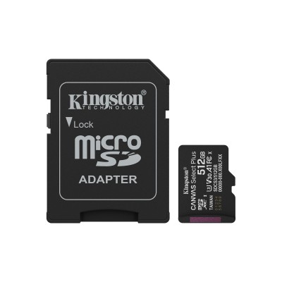 MEMORIE MICRO SDXC 512GB UHS-I/CU ADAPTOR SDCS3/512GB KINGSTON