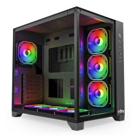 CASE MIDITOWER ATX W/O PSU/AURA CSMD-A000TAU-BL01B NJOY