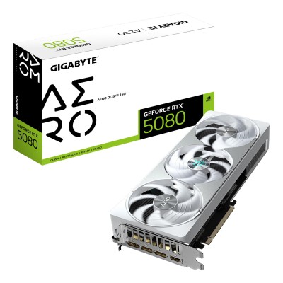 Placă video PCIE16 RTX5080 16GB GDDR7/GV-N5080AERO OC-16GD GIGABYTE