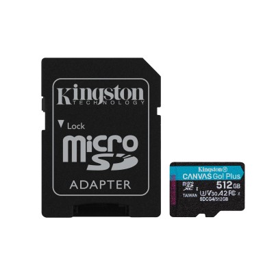 MEMORIE MICRO SDXC 512GB UHS-I/W/ADAPTOR SDCG4/512GB KINGSTON