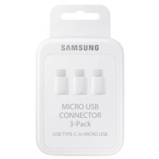 Samsung Micro USB to USB-C Adapter Triple Pack - White Samsung Micro USB to USB-C Adapter Triple Pack - White