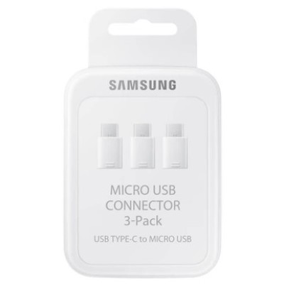 Accesoriu telefon Samsung Samsung Micro USB to USB-C Adapter Triple Pack - White PHT18045 Accesoriu telefon Samsung Samsung Micro USB to USB-C Adapter Triple Pack - White PHT18045