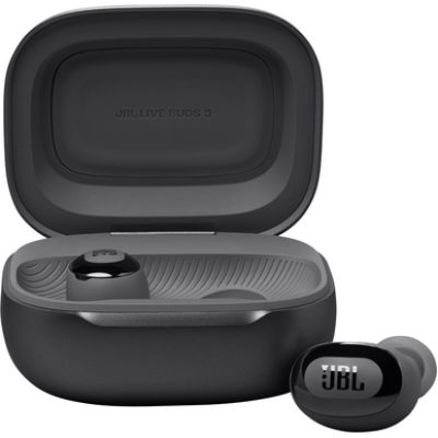 Căști cu microfon JBL JBL Live Buds 3, True wireless, Bluetooth, In-ear, Microfon, Noise cancelling, Black PHT18689 Căști cu microfon JBL JBL Live Buds 3, True wireless, Bluetooth, In-ear, Microfon, Noise cancelling, Black PHT18689