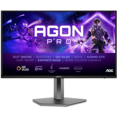 Monitor AOC AOC Agon Pro AG326UD 31,5" OLED 4K 165Hz Black PHT18843 Monitor AOC AOC Agon Pro AG326UD 31,5" OLED 4K 165Hz Black PHT18843
